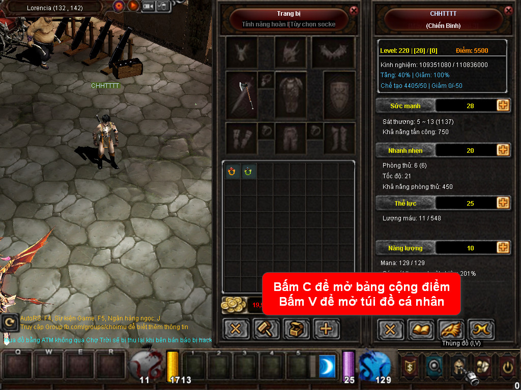 Chức năng chính của Game MU Quỷ Vương